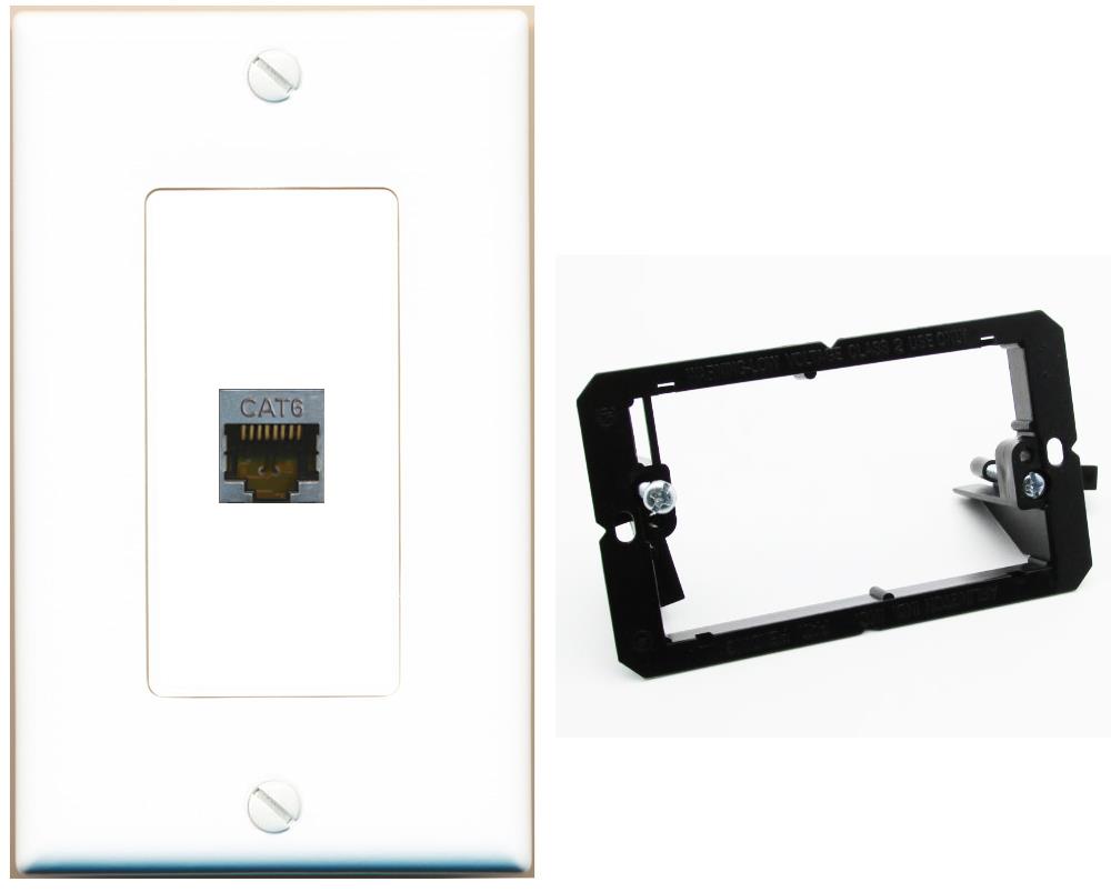 CAT6-SHIELDED Wall Plate [White]