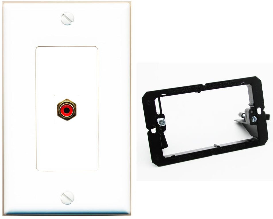 RCA-RED Wall Plate [White]