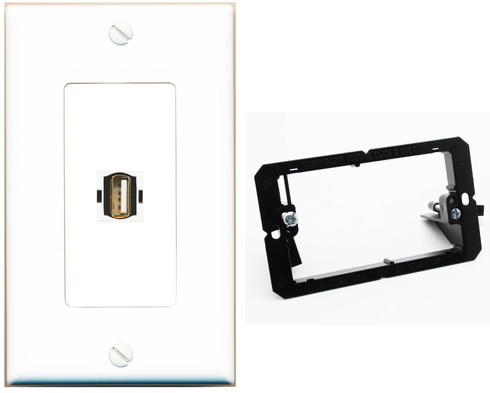 USB2 Wall Plate [White]