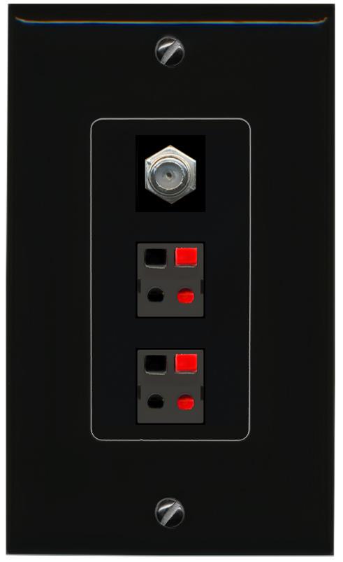 COAX 2 SPEAKER Wall Plate [Black]