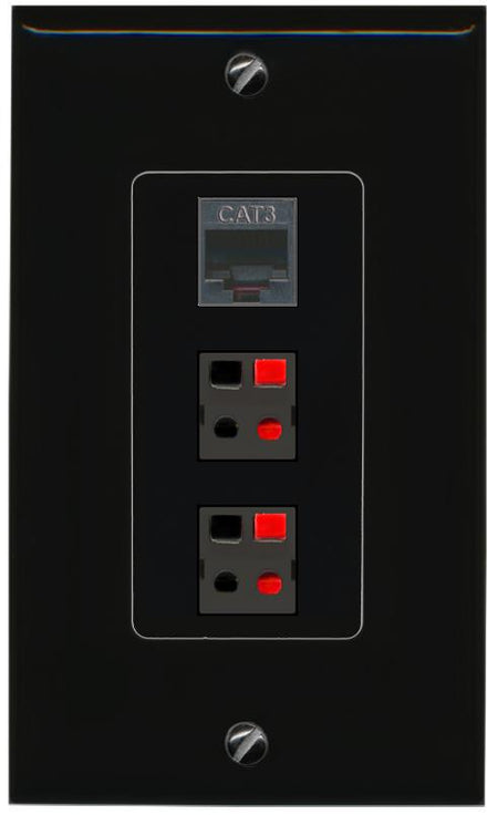 PHONE 2 SPEAKER Wall Plate [Black]
