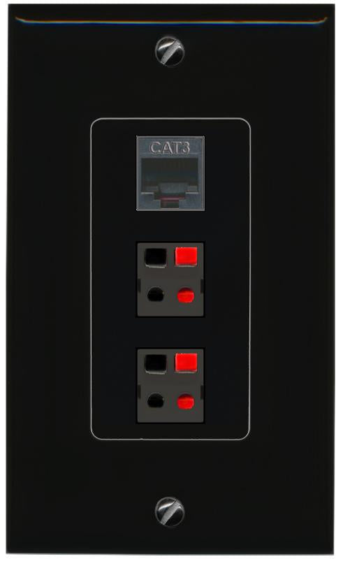 PHONE 2 SPEAKER Wall Plate [Black]