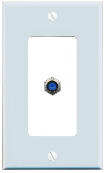 RiteAV F81 Wall Plate [Light Blue-White]