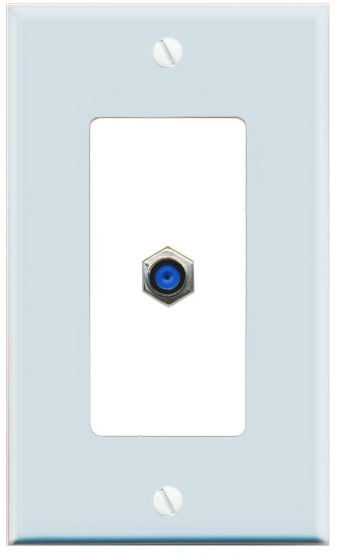 RiteAV F81 Wall Plate [Light Blue-White]