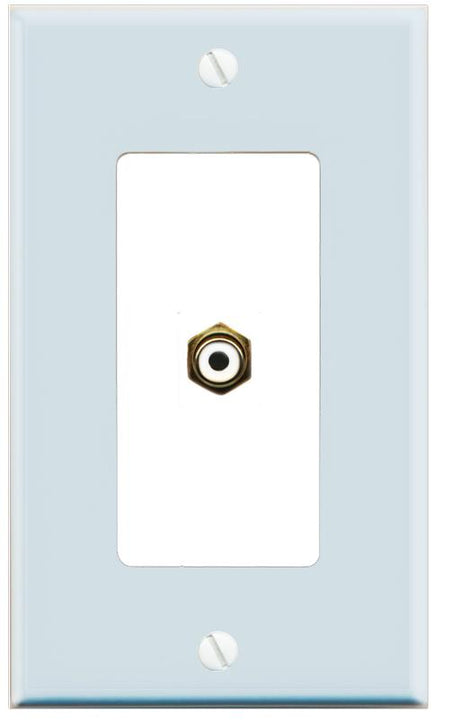 RiteAV RCA-WHITE Wall Plate [Light Blue-White]