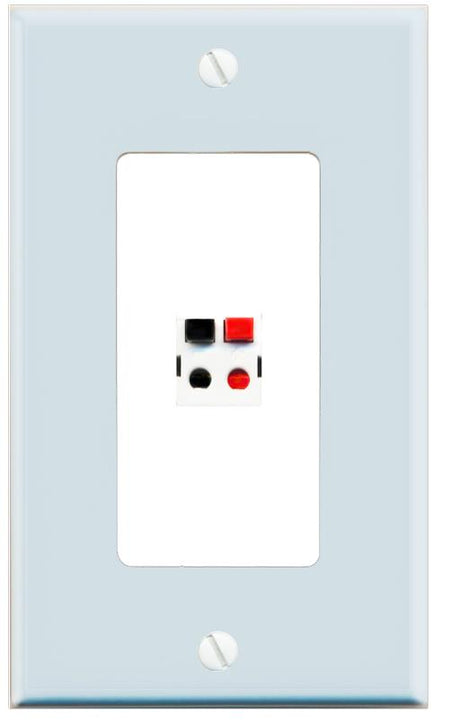 RiteAV SPEAKER Wall Plate [Light Blue-White]