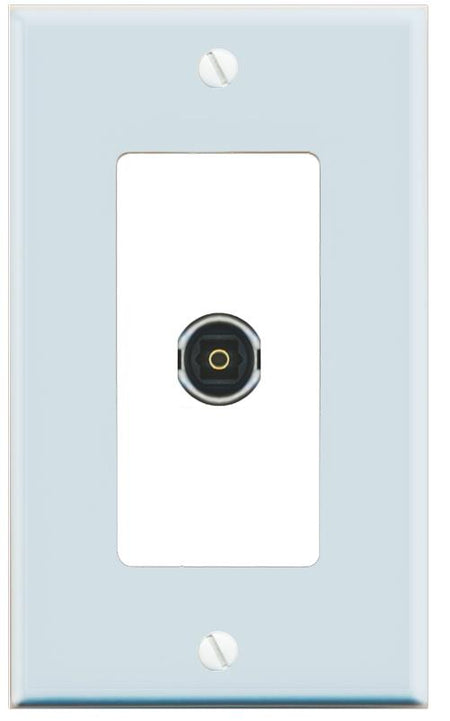 RiteAV TOSLINK Wall Plate [Light Blue-White]