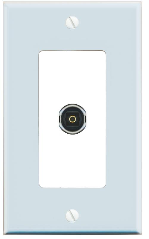 RiteAV TOSLINK Wall Plate [Light Blue-White]