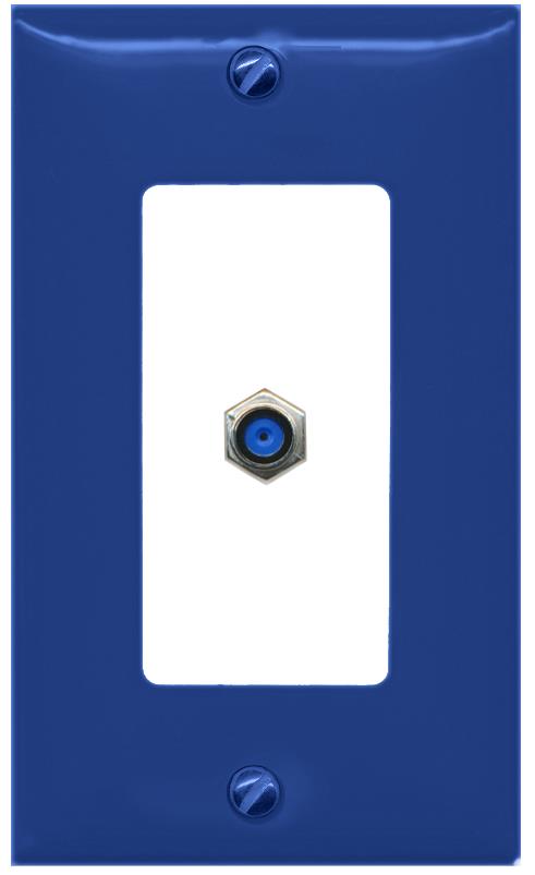 RiteAV F81 Wall Plate [Navy Blue-White]