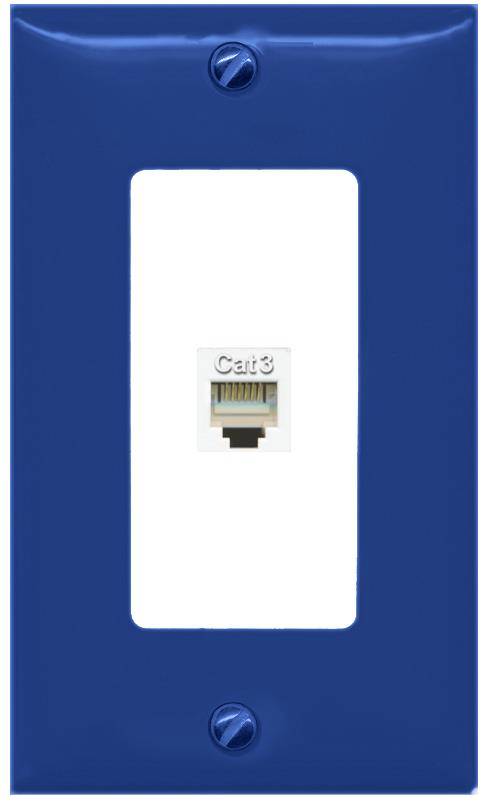 RiteAV PHONE Wall Plate [Navy Blue-White]