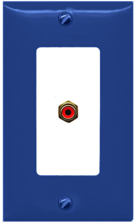 RiteAV RCA-RED Wall Plate [Navy Blue-White]