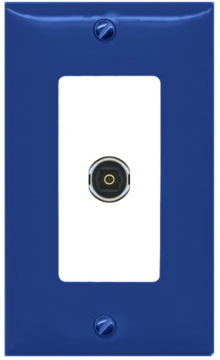 RiteAV TOSLINK Wall Plate [Navy Blue-White]