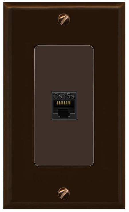 CAT5E Wall Plate [Brown]