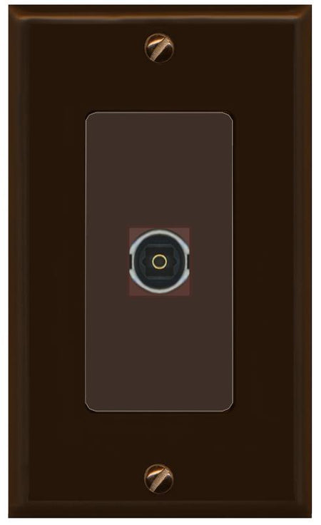 TOSLINK Wall Plate [Brown]