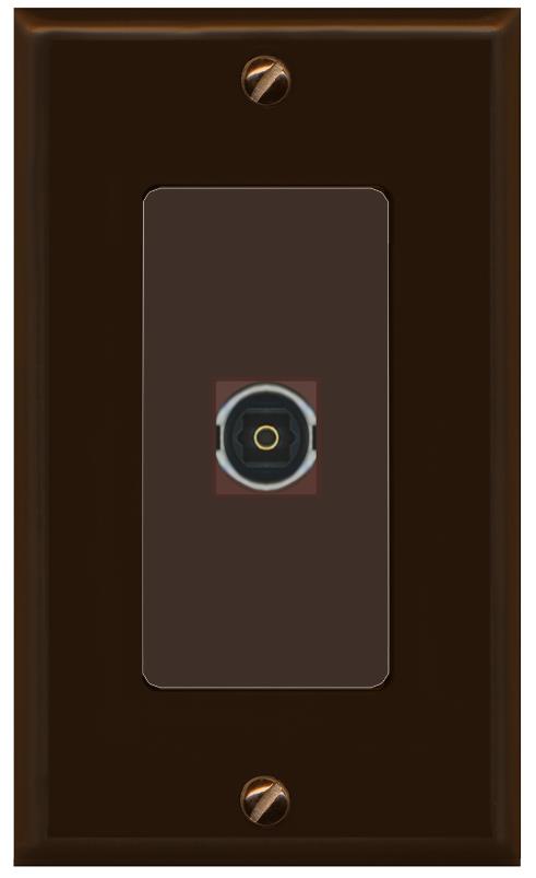 TOSLINK Wall Plate [Brown]