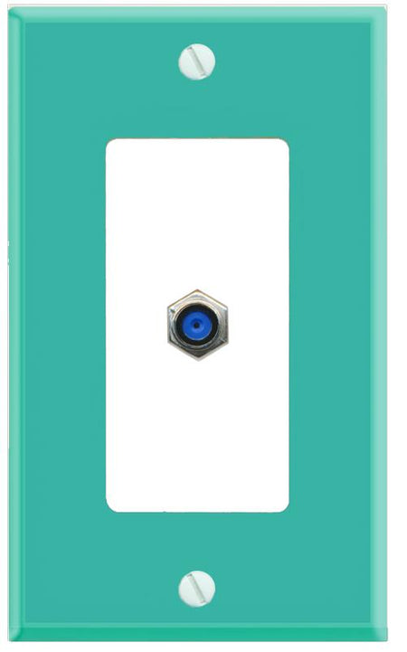 RiteAV F81 Wall Plate [Turquoise-White]