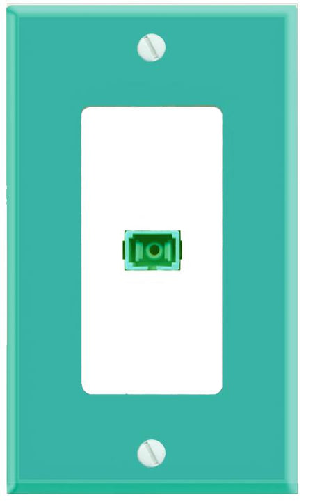 RiteAV SC-APC-SX Wall Plate [Turquoise-White]