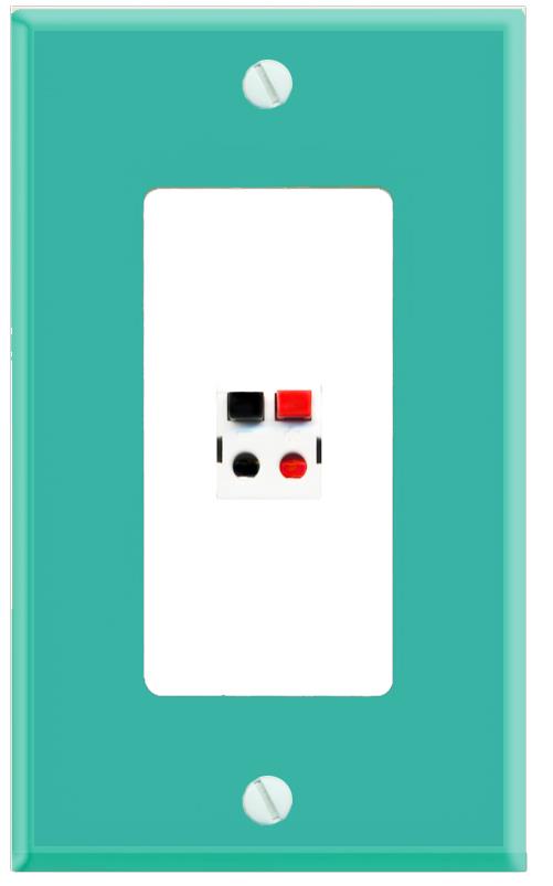 RiteAV SPEAKER Wall Plate [Turquoise-White]