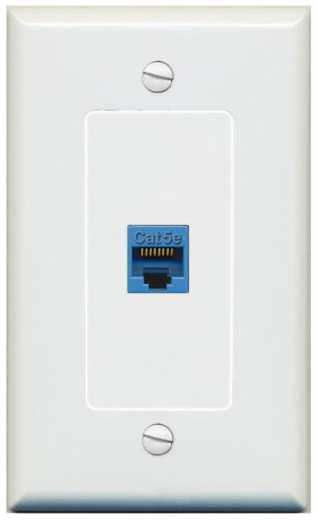 CAT5E-BLUE Wall Plate [Gray]