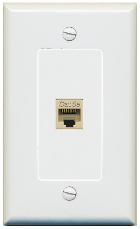 CAT5E-IVORY Wall Plate [Gray]