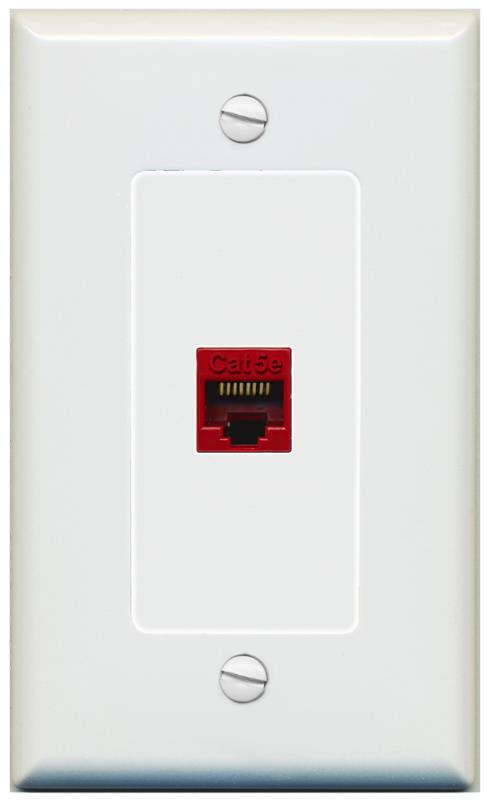 CAT5E-RED Wall Plate [Gray]