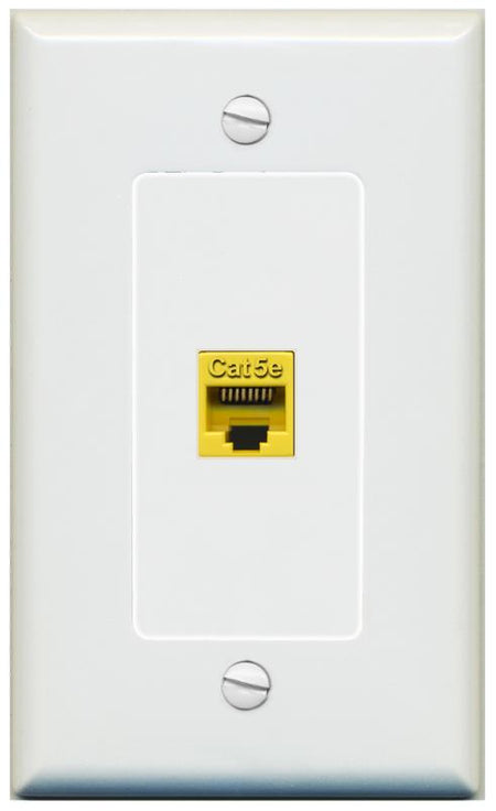 CAT5E-YELLOW Wall Plate [Gray]