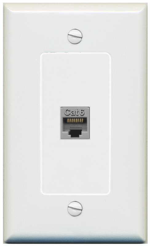 CAT6-GRAY Wall Plate [Gray]