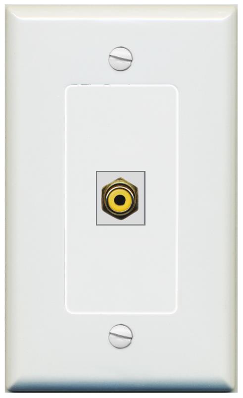 RCA-YELLOW Wall Plate [Gray]