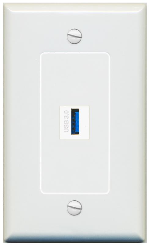 USB-3 Wall Plate [Gray]