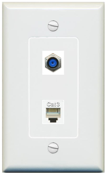 1 F81 1 PHONE Wall Plate [Gray]