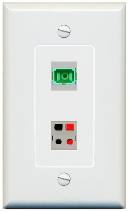 1 SC-APC-SX 1 SPEAKER Wall Plate [Gray]
