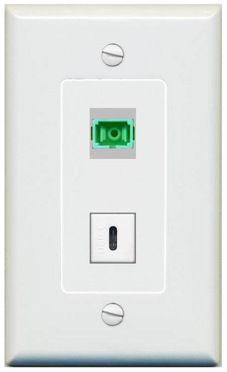 1 SC-APC-SX 1 USBC Wall Plate [Gray]
