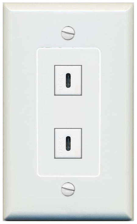 2 USBC Wall Plate [Gray]
