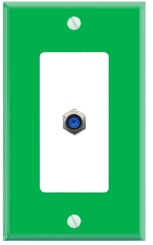 RiteAV F81 Wall Plate [Green-White]