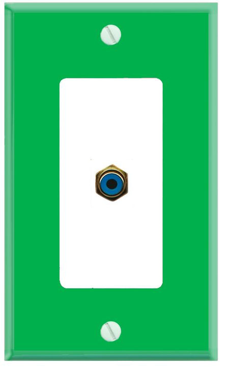 RiteAV RCA-BLUE Wall Plate [Green-White]