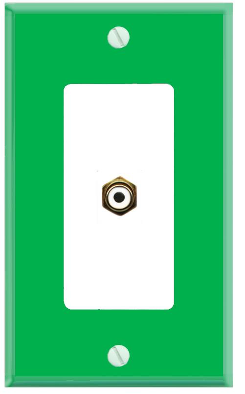 RiteAV RCA-WHITE Wall Plate [Green-White]