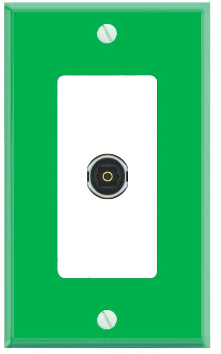 RiteAV TOSLINK Wall Plate [Green-White]