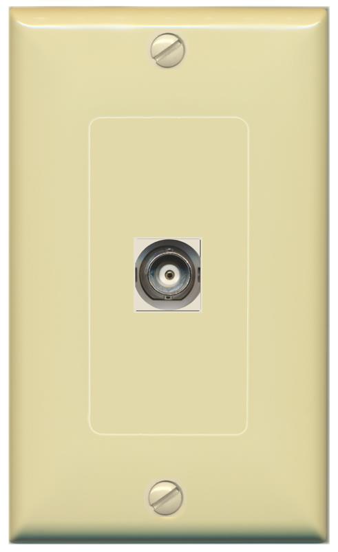 RiteAV -BNC Wall Plate [Ivory]