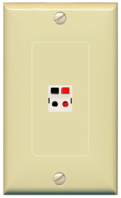 RiteAV -SPEAKER Wall Plate [Ivory]