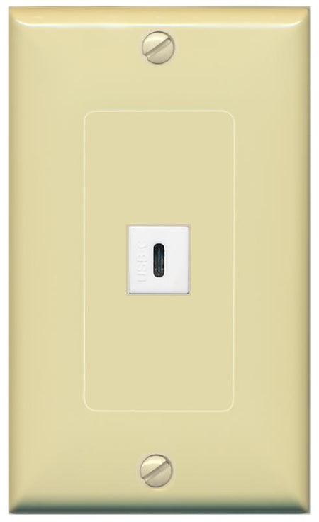 RiteAV -USBC Wall Plate [Ivory]