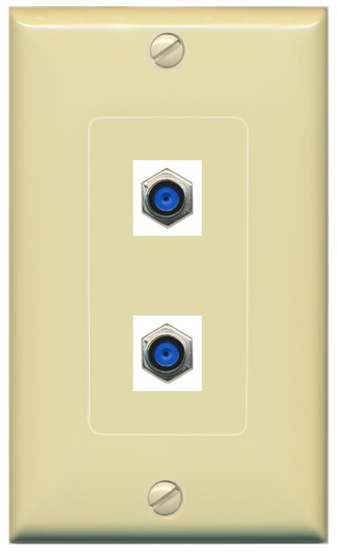 2 F81 Wall Plate [Ivory]