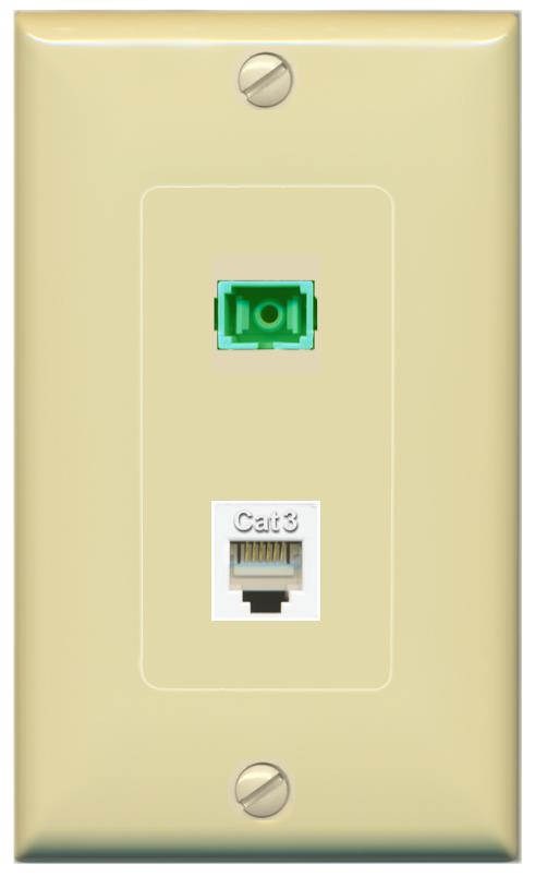PHONE SC-APC-SX Wall Plate [Ivory]