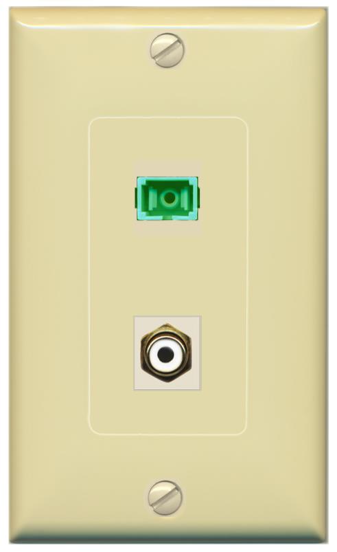 RCA-WHITE SC-APC-SX Wall Plate [Ivory]