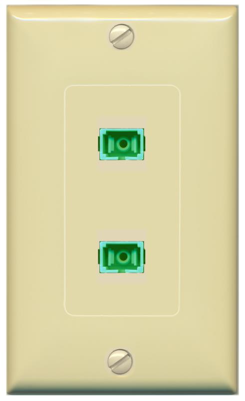 2 SC-APC-SX Wall Plate [Ivory]