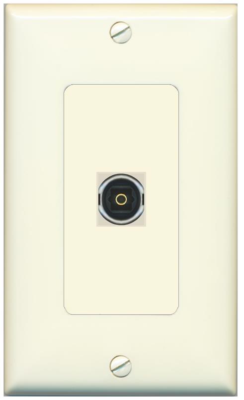 TOSLINK Wall Plate [Light-almond]