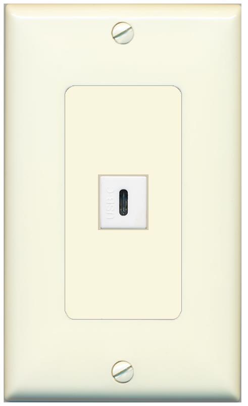USBC Wall Plate [Light-almond]