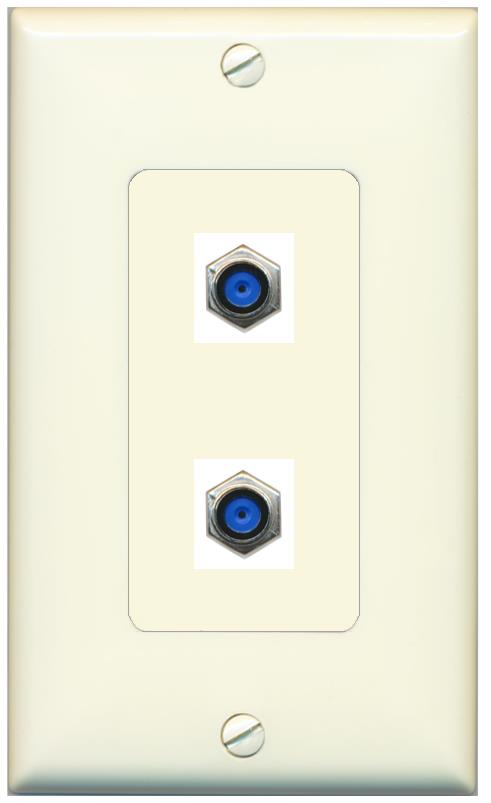 2 F81 Wall Plate [Light-almond]