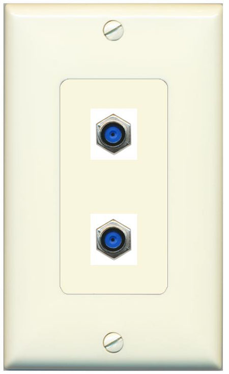 2 F81 Wall Plate [Light-almond]