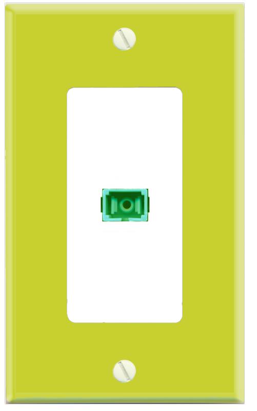 RiteAV SC-APC-SX Wall Plate [Pea Green-White]