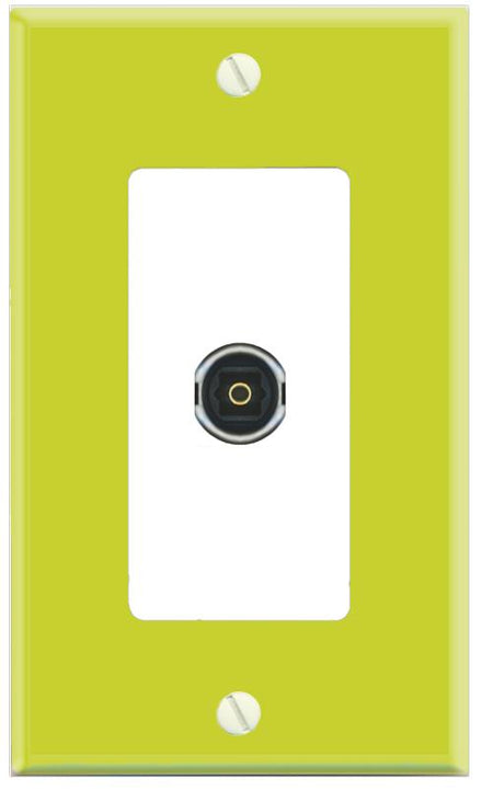 RiteAV TOSLINK Wall Plate [Pea Green-White]